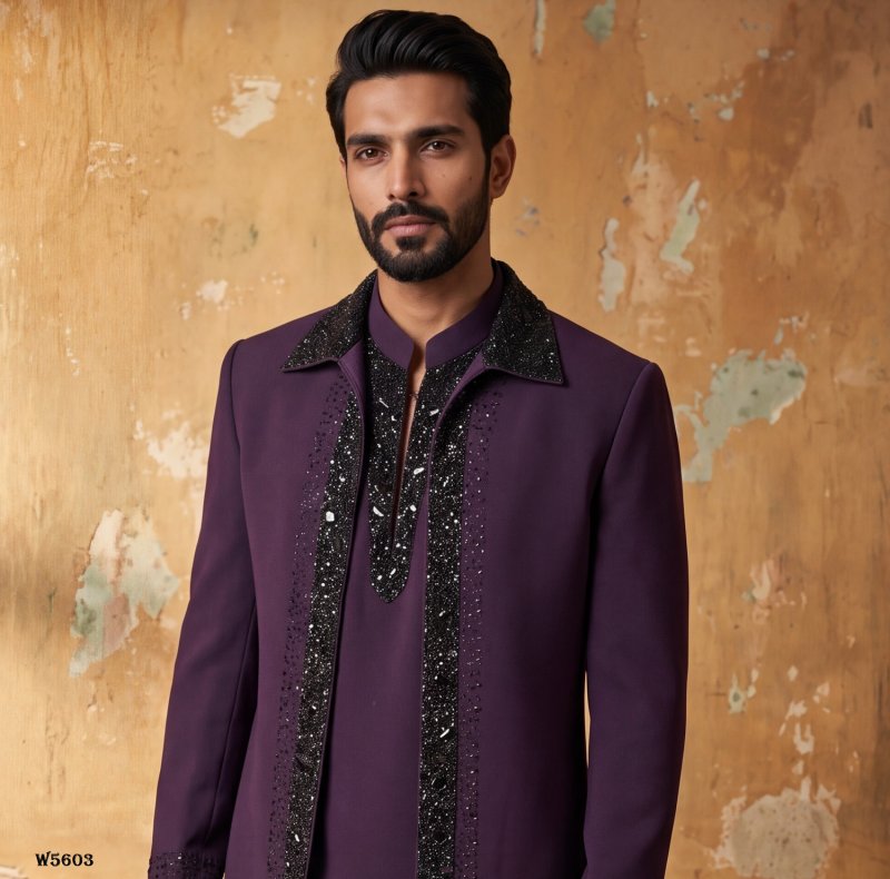Outluk Wedding Vol 56 Lachaka Hand Work Designer Jodhpuri Suit